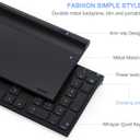 Wireless Keyboard and Mouse, Vssoplor 2.4GHz Rechargeable Compact Quiet Full-Size Keyboard and Mouse Combo with Nano USB Receiver for Windows, Laptop, PC, Notebook-Black