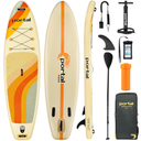 PORTAL SUP Inflatable Paddle Board for Adults 10'6'' Stand Up Paddleboard,Non-Slip Deck Blow up Paddle Boards with Adjustable Paddle, Carry Bag, and Repair Kit