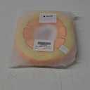 ANWA Adjustable Cat Cone Collar Soft, Cute Cat Donut Collar After Surgery, Kitten Recovery Cones to Stop Licking (Medium, Orange)