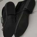 LONDON FOG Crissy Dress Ankle Boot Ladies Lace Up Bootie with Collar (6, Black Suede)