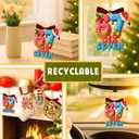 4 x 67 Christmas Ornament - 67 Ornaments for Christmas Tree 2025 - Funny 6 7 for Teens, Kids - Viral Xmas Acrylic Decoration, Teen Girls Trendy Stuff - Meme Funny White Elephant Gifts (Six Seven Ornament Text)