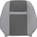 Priprilod Gray Front Driver & Passenger Side Bottom & Top Lean Back Replacement Cloth Seat Cover Compatible with Dodge Ram 2500 3500 4500 5500 2006 2007 2008 2009 2010