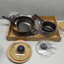 GoodCook Everyday Nonstick 10-Piece Cookware Set with Utensils, Includes Fry Pans, Sauce Pans, and Casserole Pan, PFOA-Free Nonstick Aluminum, Ergonomic Handles, Versatile Cooking Set