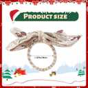 2 x APTWOW Christmas Bow Napkin Rings Set of 12 - Snowman Brown Webbing Napkin Holders, Xmas Holiday Napkin Rings for Birthday Party, Anniversary Dinner, and Wedding Table Decorations