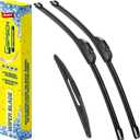 GSPSCN 3 Wipers Replacement for Dodge Magnum 2008 2007 2006 2005Original Equipment Windshield Wiper Blades 22"+22"+10" (Set of 3) J Hook