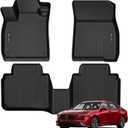 Floor Mats for 2026 2025 2024 2023 Honda Accord (Include Hybrid) All Weather Protection TPE Rubber Floor Liners for Honda Accord 2024 Hybrid Accessories, Odorless Anti-Slip, 1st & 2nd Row, Black