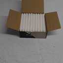 PARNOO 8" White Tapered Candles, 40 Pcs  7-Hour Long Burn Time, Dripless & No Soot, Unscented Taper - Hand-Dipped Tall Candles for Weddings, Dinners, Parties, & Special Occasions