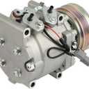 Cciyu Air Conditioning Compressor for Honda Civic/Civic del Sol 1.5L 1.6L 1992-1993 Replaces AC Compressor for Car 4 Grooves