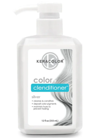 Keracolor Color + Clenditioner 3-in-1 Color-Depositing Conditioner, Gently Cleanses & Conditions, Semi-Permanent Hair Color, 23 Shades, 12 Fl Oz