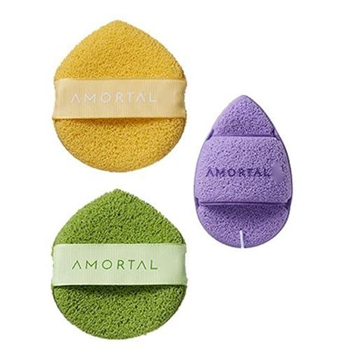 Box Ermutao Facial Sponge Cleansing Puff, Mud Mask Cleansing Sponge, Soft Makeup Remover Puff, Beauty Sponge For Facial Cleaning (1PC Mix Color Set, 2 Box), Pack Of 2