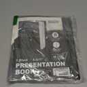 Dunwell Presentation Binder 60-Pocket, Displays 120 Pages, 8.5x11 Portfolio Binder with Plastic Sleeves, Storage and Organizer for Documents, Photos, Kids Artwork, Projects, Recipes (Black)