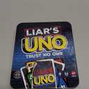 Mattel Games Liars UNO Card Game in Travel & Storage Tin for Adults, Kids, Families, Parties & Game Nights, Outwit Other Players with Bluffing & Trickery 