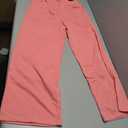 NEER 3 Pack Pants for Women Wide Leg Casual Pant Drawstring Stretchy Waist Trousers with Pockets, Size M, Color: Blue, Black, Pink