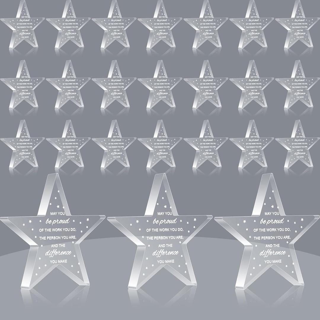 Employee Appreciation Awards for Coworker Employee of The Month Trophy Acrylic Thank You Gift Bulk Be Proud of The Work You Do Keepsake for Retirement Farewell