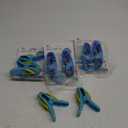 4 Set (8 Ct) 2X Blue Flipflops / 2X Blue Surfboard Beach Towel Clips Jumbo Size for Beach Chair, Cruise, Pool & Patio Accessories, Household Clip, Baby Stroller