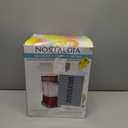 Nostalgia Snow Cone Shaved Ice Machine - Retro Table-Top Slushie Machine Makes 20 Icy Treats - Includes 2 Reusable Plastic Cups & Ice Scoop - Retro Red