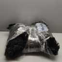 Foxmas Large Area Rugs for Living Room Bedroom 6x9 Feet, Fluffy Kids Room Plush Shaggy Nursery Rug Furry Throw Carpets for Boys Girls, College Dorm Fuzzy Rugs Home Decorate Rug, Black