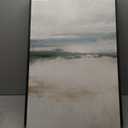 Large Framed Abstract Landscape Wall Art, 3 Piece Canvas Prints Paintings Artwork for Walls, Soft Blue and Green Nature Lake Pictures for Living Room Dining Bedroom Home Office Wall Decor 20x30 In