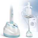 Garment Steamer for Clothes Standing Flat Hanging Ironing Suitable for All Fabric Types, Rapid Heats in 25s for 1 Hour Continuous Steam, with Garment Hanger, Ironing Board, Ironing Gloves