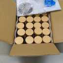 AISIPRIN Glass Spice Jars with 398 Labels, 24 pcs 4oz Spice Containers with Bamboo Lids, Square Spice Bottles With Shaker Lids,Spice Organization for Cabinet, Drawer, Rack, Seasoning Organizer