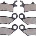 MOTOKU Front and Rear Brake Pads for Magnum 330 Scrambler 500 Sportsman 400 500 600 700 800 Trailblazer Trail Boss 330