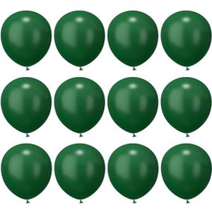12 inch Dark Green Latex Balloons, 60 pcs Thick Balloons for Party Decorations (12inch Dark green)