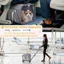ASPFEIWELL Soft Cat Carrier with Detachable Wheels Expandable - Dog Carrier Foldable Pet Carrier for Cats and Dogs for Travel Outdoor Camping Indoor