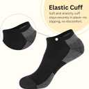 RELY+ 12 Pack Mens Cushioned Ankle Socks, Low Cut Breathable Casual Socks (Shoe Size 6-11)