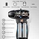 Compressed Air Duster 130,000 RPM, Electric Air Blower with Scroll Wheel Precision Speed Control, Storm-Level Turbo Airflow for Home Car PC Dust Cleaning, Cordless Rechargeable Portable Gadget for Men