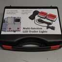 dreamdragon Magnetic Trailer Towing Light Kit, 12V LED Universal Turn Signal Running Brake Light with 24ft Cable 7-pin Plug, IP68 Waterproof