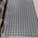 Suncast 34 Cu Ft Horizontal Resin Plastic Storage Shed - Outdoor Storage Shed with Floor Included, Lockable, Weatherproof, Fits Small to Medium Trash Cans, Generators, & Garden Tools, Vanilla Stoney (No Size)