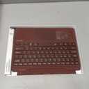 Microfiber Leather Keyboard for Surface Pro 11/10/9/8/X, Bluetooth Keyboard Type Cover with Palm Rejection Touchpad, Pen Holder, Type-C Charging, 7-Color Backlight for Microsoft Surface Pro