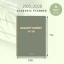 Monthly Planner 2025-2028, 2025 Calendar 36 Months Planner With Monthly Tabs, July 2025- June 2028, 8.5" x 11", 3 Years Academic Calendar Hard Cardboard Cover with Spiral Bound, Perfect for School & Office for Women & Men (Green)
