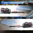 ANLULOAD 2 Pack Retractable Ratchet Straps (2in x 157in),Cargo Strap Tie Downs for Trunk, Garage Motorcycles, Atvs,Trailers-WLL2,204lbs,BS:4,409 lbsBlack