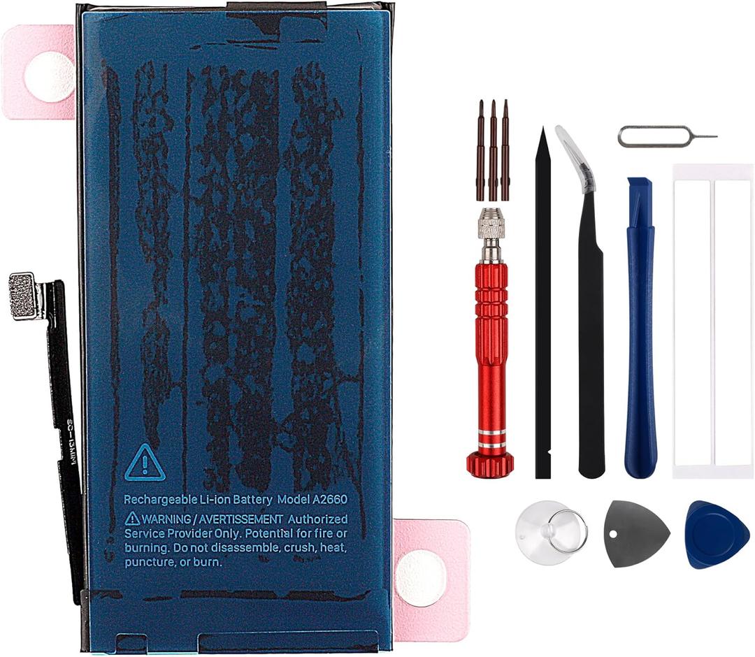 New Rechargeable Battery A2660 Compatible with iPhone 13 mini A2481 A2628 A2629 with Tools