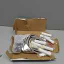 Filtered Shower Head with Handheld - High Pressure 3 Spray Modes Showerhead with Filters, 12 Replaceable Water Softener Filters for Hard Water | Ion Shower Drops Head with 75" Anti-Burst Hose (Gray)