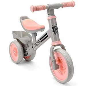 Bakeling Balance Bike - Pink Tricycle for 2-4 Year Olds, Baby & Toddler Balance Bike, Kids Ride On Toy