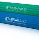 THERABAND FlexBar, 2 Pack, Green, Blue, Therapy Twist Bar, Hand & Wrist Strength, Tennis & Golfer's Elbow, Tendonitis, Rehab Tool for Resistance Exercise, Grip Training, Relief & Recovery