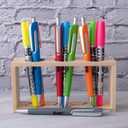 BLIEVE - Aesthetic Highlighters and Gel Pens With Soft Ink and Chisel Tip, Bible Highlighters and Pens No Bleed, Dry Fast Easy to Hold, for Bible Journaling Planner School Supplies (COLORFUL)