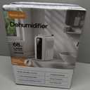 Dehumidifier for Home, Dehumidifiers for Bathroom, Bedroom, Living room, Closet with 68 OZ Water Tank, Moisture Absorbers, Auto Shut Off, Auto Humidity Control, 7 Colors LED Light, Black and White