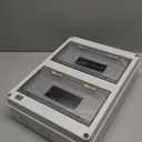 KERWINN 24 Way Distribution Protection Box,ABS/PC Alloy Plastic Transparent Cover Circuit Breaker Box IP66 Waterproof Distribution Box with DIN Rail and Waterproof Connector