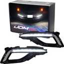 iJDMTOY Xenon White LED Daytime Running Lights Compatible With 2015-2017 Hyundai Sonata SE, OEM Style DRL Bezels