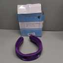 Neck Fan Air Conditioner,Personal Cooling Device,Neck Air Conditioners Portable Neck AC Rechargeable Battery Powered,USB Silent Headphones Round Leafless Necklace Fan for Women Men Adults Kids Purple (Cooler)