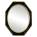 Antique Style Octagon Frame Mirror for Wall and Tabletop - 12x15 Inches