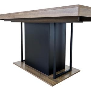 KEIKI Large Wooden Conference Table , Rectangle Extendable Dining Table" Size 88x11x102cm