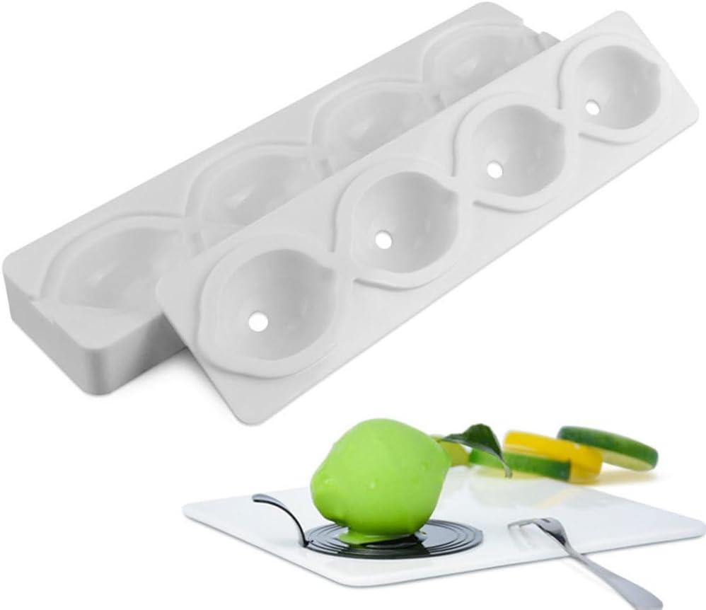 Lemons Silicone Mold for Baking Mousse Cake, Non-Stick Lemon Molds Silicone Baking Pan for Candy, Chocolate Dessert, Pastry, Ice Cream, Pudding, Dessert DIY Decoration
