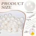 200 Pcs Quick Link Pearl Ball Garland with 3 x 16.4ft Pearl Bead Garland, 2.2 Inch