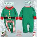 Little Fancy Baby Boys Girls Funny Elf Costume Christmas Romper (Green)
