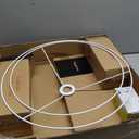 LiteHistory Wood Tripod Floor Lamps for Living Room, Bedroom, and Office,Standing lamp with Beige Linen Shade, 12W Three-Color Bulb Included, Pull Chain Switch, Tall lamp for Mothers Day Gifts, Brown