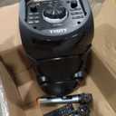Karaoke Machine with 2 Wireless Microphones, Portable PA System Big Bluetooth Speaker with LED Lights, Remote Control Support Bass/Treble Adjustment, TF Card/USB, REC for Adult Kids Home Party
